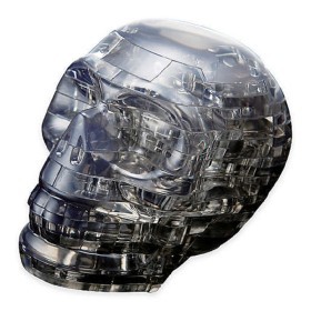  Crystal Grey Skull with Light 
